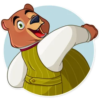 Todd Bear telegram stickers