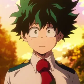 😐 Izuku Midoriya My Hero Academia Аниме, Парень, Подросток, Моя геройская академия, Деку, Изуку Мидория, Манга whatsapp sticker