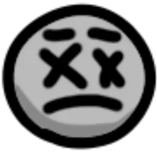 ❎ emoji, sad, face, expression, mood, sticker telegram sticker
