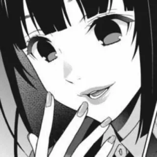 ♣️ Yumeko Jabami Kakegurui anime, manga, kakegurui, yumeko jabami, gambling, school uniform telegram sticker