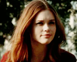 ☁ vrouw, rood haar, portret, glimlachend, persoon, gezicht, meisje telegram sticker
