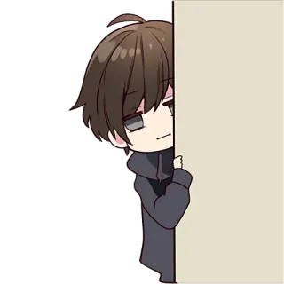 😶 Аниме, Чиби, Персонаж, Милый, Манга whatsapp sticker