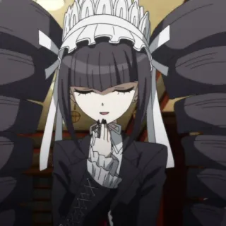 🃏 Celestia Ludenberg Danganronpa Anime, Gótico, Maid, Celestia Ludenberg, Danganronpa, Personagem telegram sticker