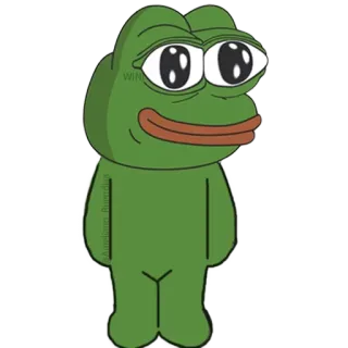 😐 Pepe the Frog Пепе, лягушка, мем, интернет-культура whatsapp sticker