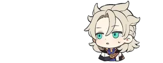 🌟 Albedo Anime, Chibi, Albedo, Genshin Impact telegram sticker