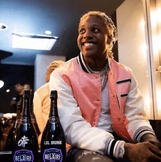 🔊 Lil Durk rapper, music, bottle, otf, artist, belair telegram sticker