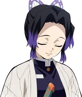 🦋 Shinobu Kocho Demon Slayer Аниме, Клинок, рассекающий демонов, Шинобу Кочо, Манга, Персонаж whatsapp sticker
