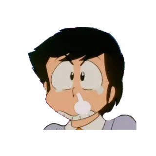 😓 อนิเมะ, นิ้วกลาง, ก้าวร้าว, การ์ตูน telegram sticker