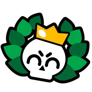 😊 czaszka, korona, wieniec, gra, kreskówka, emoji whatsapp sticker