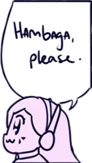 🍔 Hambaga, please. telegram sticker