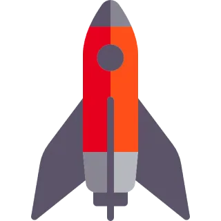 🚀 rocket, space, spaceship, travel, launch telegram sticker
