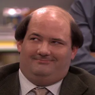😉 Kevin Malone The Office Komedi, Acara TV, Potret, Karakter, Lucu, Humor whatsapp sticker