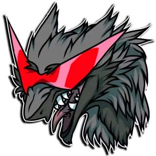 😎 lupo, animale, cartone animato, occhiali, aggressivo, illustrazione, adesivo telegram sticker