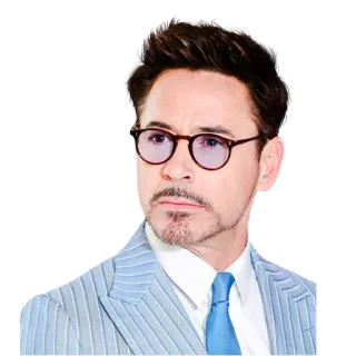 😕 Tony Stark Iron Man โรเบิร์ต ดาวนีย์ จูเนียร์, ไอรอนแมน, โทนี่ สตาร์ค, มาร์เวล, ซูเปอร์ฮีโร่, อเวนเจอร์ส telegram sticker