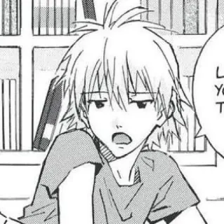 😒 Anime, Manga, Personnage, Garçon, Portrait telegram sticker
