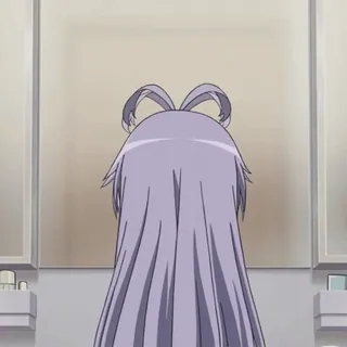 🚿 Anime, Haare, Mädchen, Rückenansicht, Frisur telegram sticker