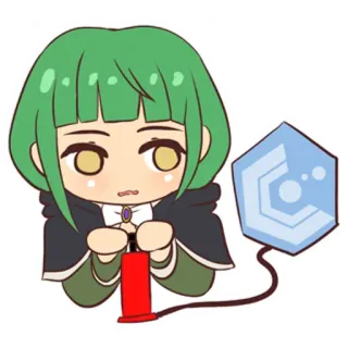 🚀 Anime, Desenho animado, Chibi, Personagem, Ilustração, Bomba telegram sticker