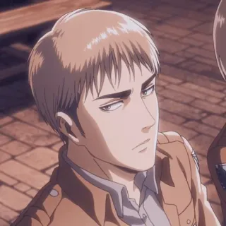 🐴 Jean Kirstein Attack on Titan Jean Kirstein, L'Attacco dei Giganti, Anime, Personaggio, Ritratto whatsapp sticker