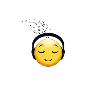 🎧 Emoji, Kopfhörer, Entspannt, Musik hören telegram sticker