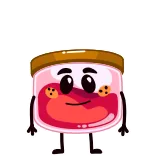 🤷♀️ geleia, desenho animado, comida, fofo, pote, sobremesa telegram sticker