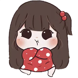 🎐 Hoạt hình, Dễ thương, Cô gái, Sticker, Kawaii, Anime telegram sticker
