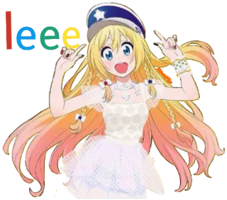 🎉 lee anime, girl, character, cartoon, smile, happy, cute telegram sticker