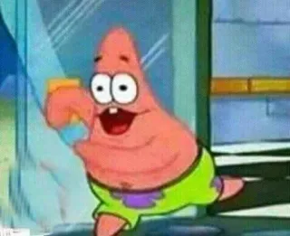 🤓 Patrick Star Spongebob Squarepants мультфильм, Патрик Стар, Спанч Боб, смешной, персонаж whatsapp sticker