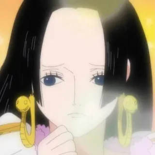 🥰 Boa Hancock One Piece Anime, Mangá, Bonito/a, Personagem, Pirata telegram sticker