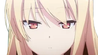 😶 Anime, Dziewczyna, Blondynka, Postać telegram sticker