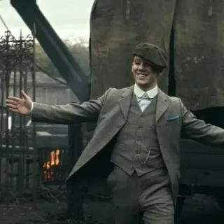 😁 Mann, Anzug, Vintage, Peaky Blinders, Charakter telegram sticker