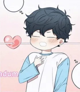 ✨ adum อนิเมะ, การ์ตูน, น่ารัก, หัวใจ, ความรัก telegram sticker