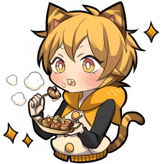 Тигрёнок @Nyasticks telegram stickers