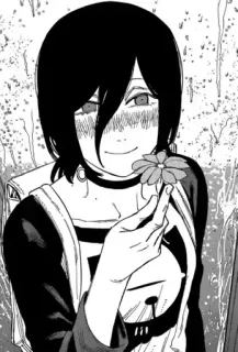 🤍 Reze Chainsaw Man Anime, Manga, Reze, Chainsaw Man, Fiore whatsapp sticker