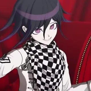 😏 Kokichi Oma Danganronpa V3: Killing Harmony Аниме, Кокичи Ома, Danganronpa, Игра, Персонаж, Фантастика telegram sticker