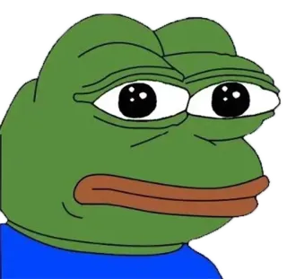 🗽 Pepe the Frog pepe, sapo, meme, meme da internet, sapo triste telegram sticker