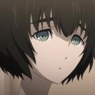 ⚙️ Kurisu Makise Steins;Gate Anime, Retrato, Menina, Personagem whatsapp sticker