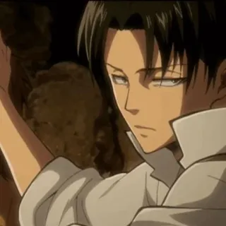 🖤 Levi Ackerman Attack on Titan Anime, Manga, Personage, Kapitein, Soldaat, Attack on Titan telegram sticker