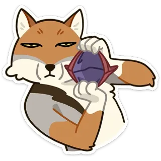 💸 renard, animal, autocollant, dessin animé, drôle, mème whatsapp sticker