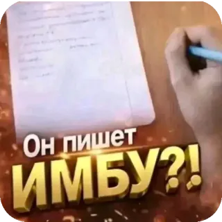 👍 Он пишет ИМБУ?! whatsapp sticker