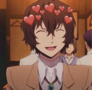 🌂 Osamu Dazai Bungou Stray Dogs Anime, Herzen, Süß, Bungou Stray Dogs, Dazai, Osamu Dazai telegram sticker