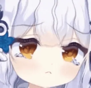 😢 Anime, weinend, traurig, verweint, kawaii, emotional telegram sticker