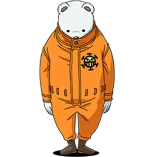 😭 Bepo One Piece anime, one piece, bepo, mink tribe, character telegram sticker