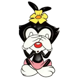 🙈 Dot Warner Animaniacs Dot Warner, Animaniacs, Cartone animato, Personaggio, Animazione, Carino telegram sticker