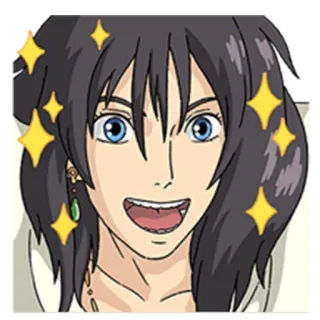 ✨ Howl Howl's Moving Castle Аниме, Магия, Студия Ghibli, Волшебник, Красивый whatsapp sticker