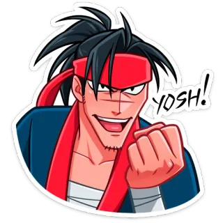 Самурай Хиро :: @stickroom telegram stickers