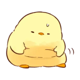 🤩 pájaro, animal, lindo, dibujos animados, pollito whatsapp sticker