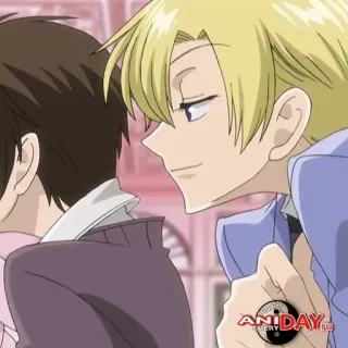 😼 Tamaki Suoh Ouran High School Host Club Anime, Blondyn/ka, Romans, Komedia, Tamaki Suoh, Ouran High School Host Club telegram sticker