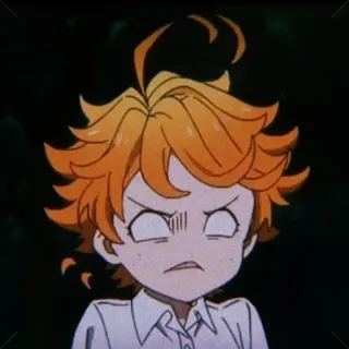 ⛓ Emma The Promised Neverland Anime, Dibujos animados, Personaje, Emma, The Promised Neverland, Manga telegram sticker