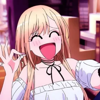 😄 Marin Kitagawa My Dress-Up Darling Anime, Ragazza, Carina, Marin Kitagawa, My Dress-Up Darling, Cosplay telegram sticker