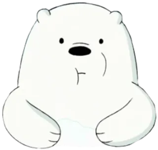 😗 Ice Bear We Bare Bears Urso Polar, Irmão Urso, Desenho animado, Urso, Urso branco telegram sticker